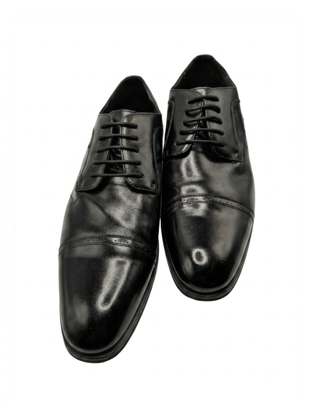 Stacy Adams Black Leather Cap Toe Oxford Dress Shoes Men's 11M